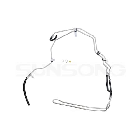 Sunsong Power Steering Return Line Hose Assembly, No Sunsong 3404822 3404822